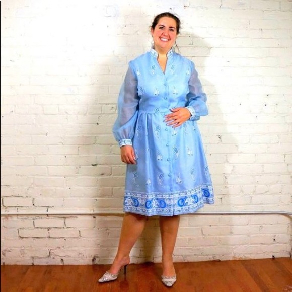 Vintage Dresses & Skirts - Alfred Shaheen Hawaiian Dress Paisley Shirtwaist